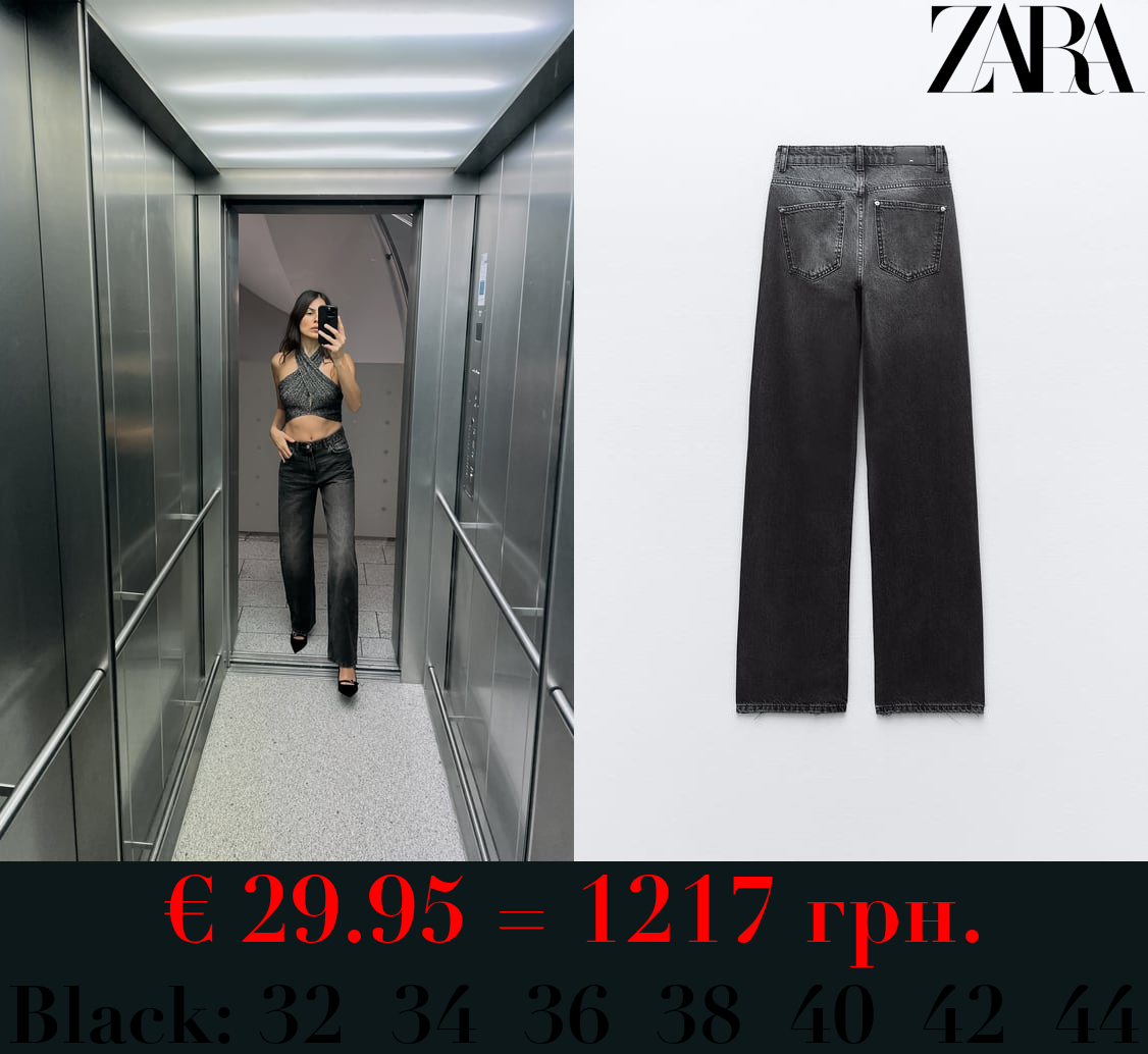 Z1975 STRAIGHT-FIT HIGH-WAIST LONG LENGTH JEANS