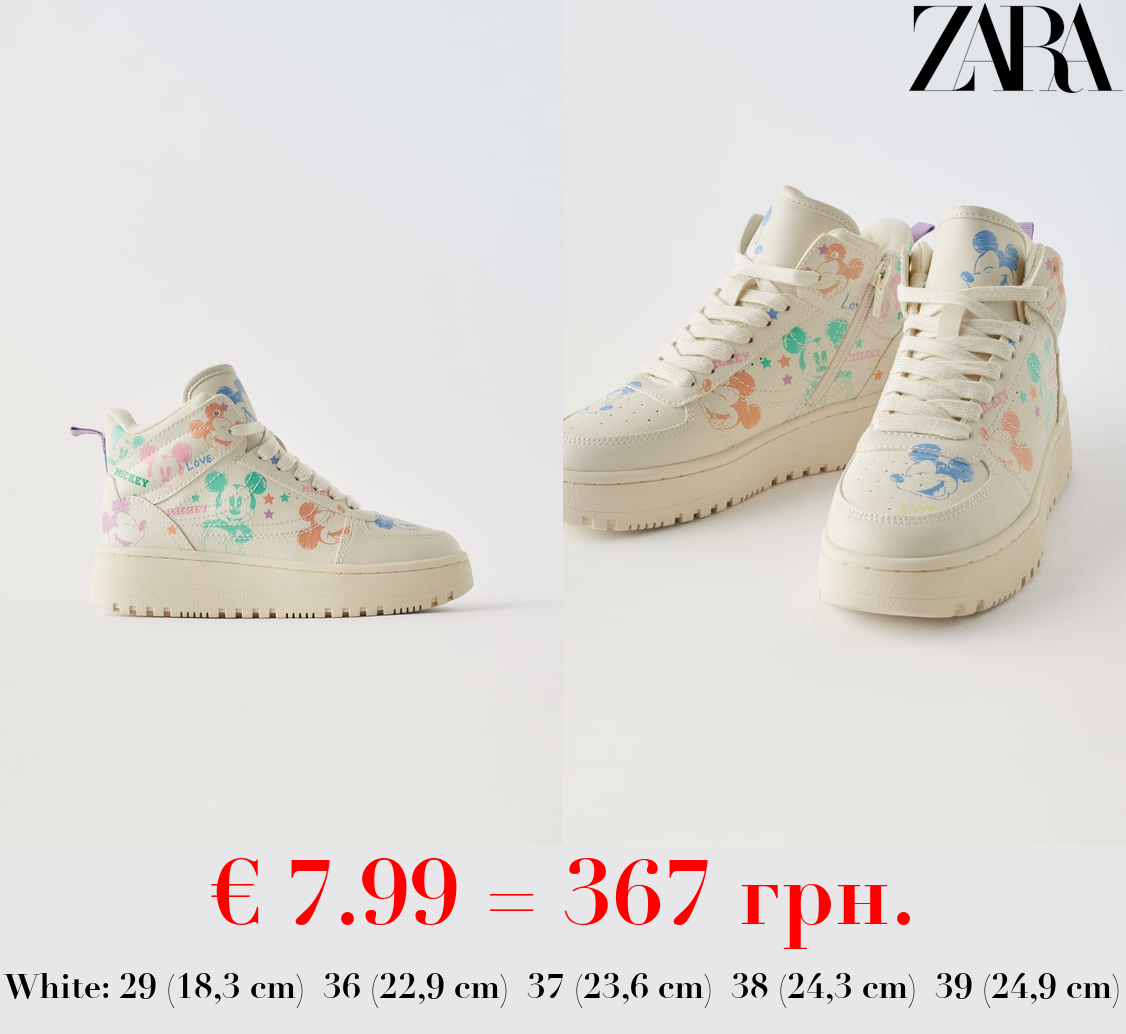 MICKEY MOUSE © DISNEY HIGH-TOP SNEAKERS