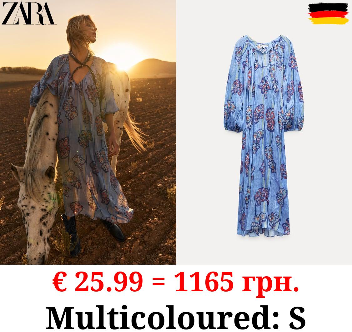 ZW COLLECTION PRINTED RAMIE TUNIC DRESS