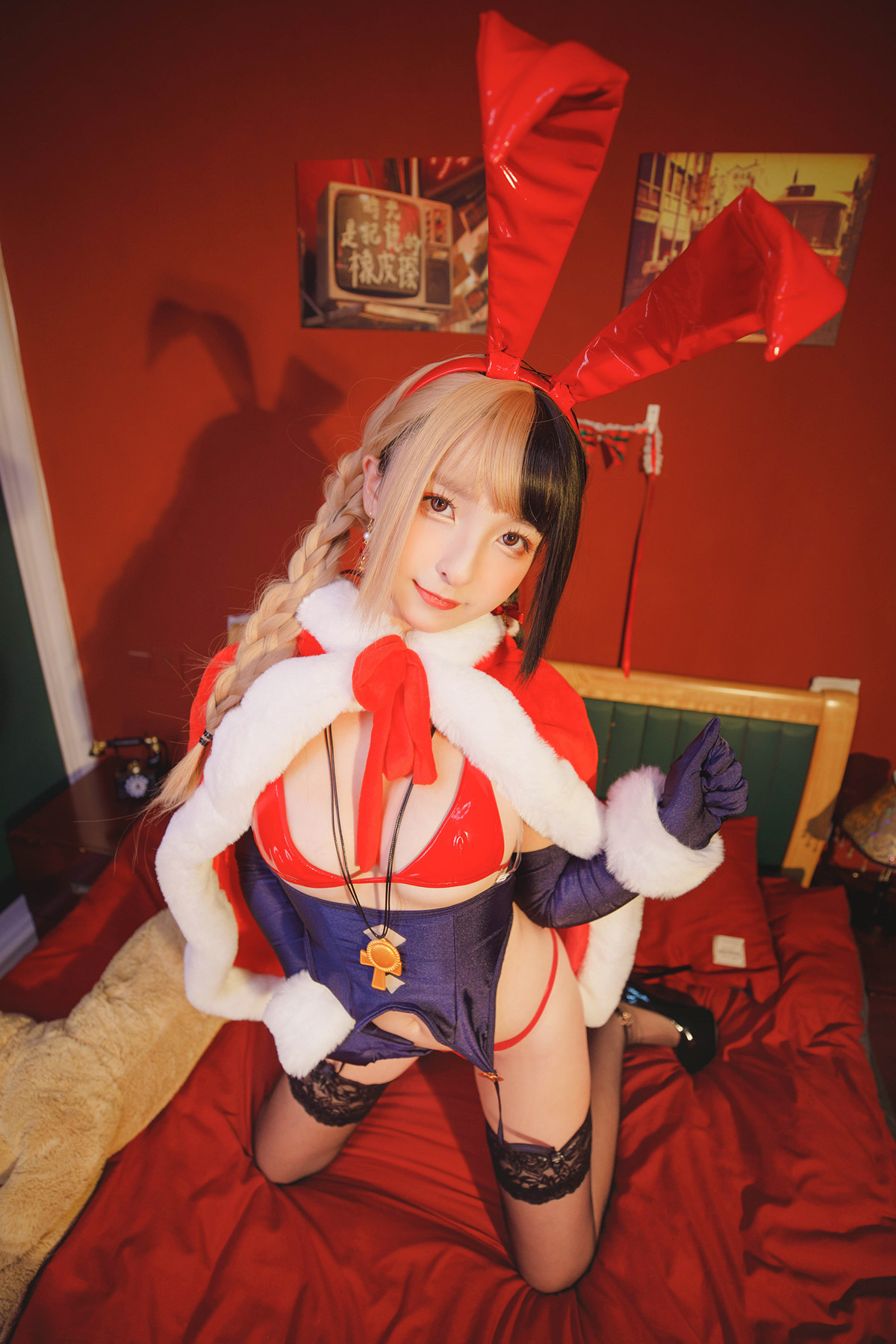 Cosplay 神楽坂真冬 绝对企画-圣诞小鹿《鹿の恩返し》 Set.02 4