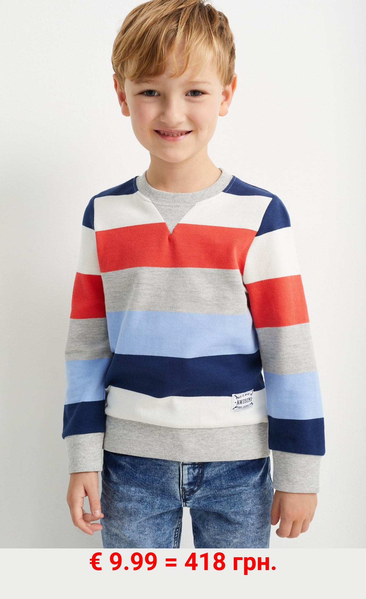 Sweatshirt - gestreift