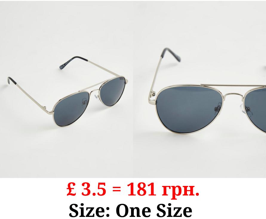 Black Aviator Sunglasses