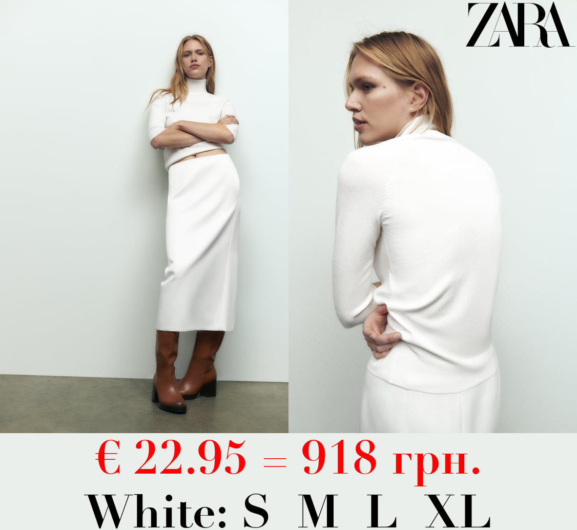 HIGH NECK KNIT SWEATER