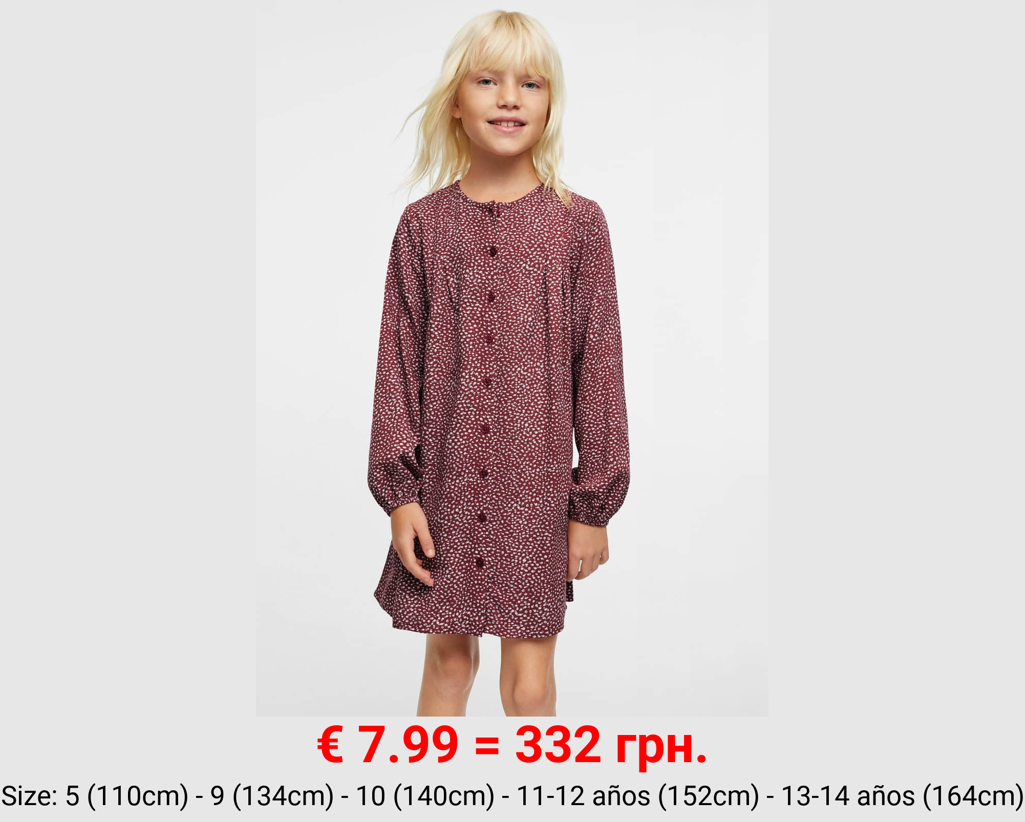 Vestido fluido estampado