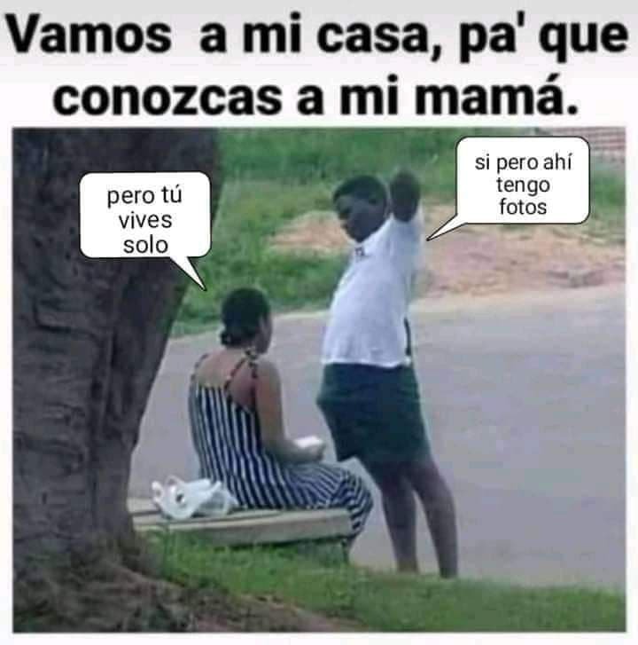 Te enseño unas fotos en casa