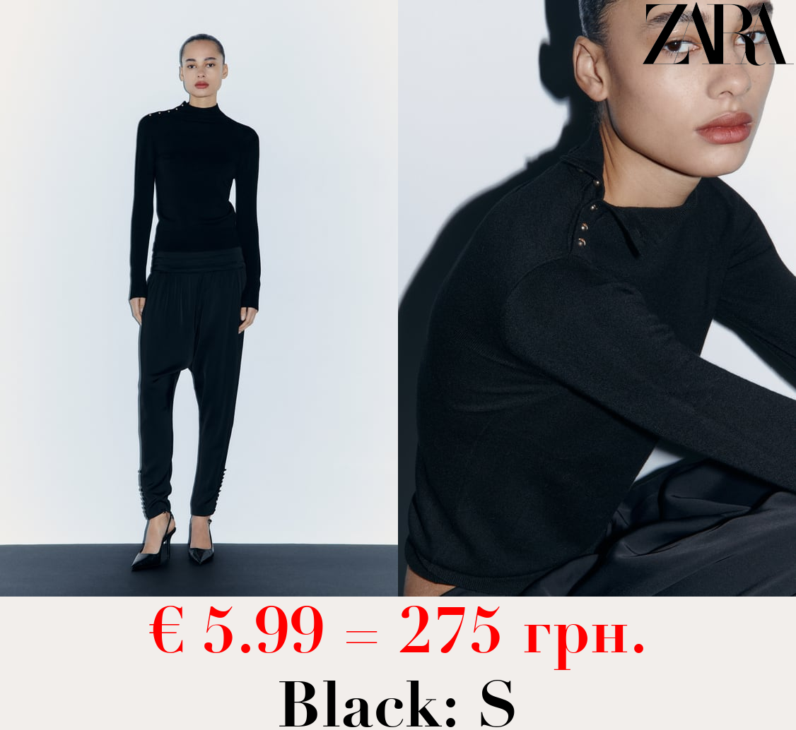 KNIT SWEATER WITH BUTTONS