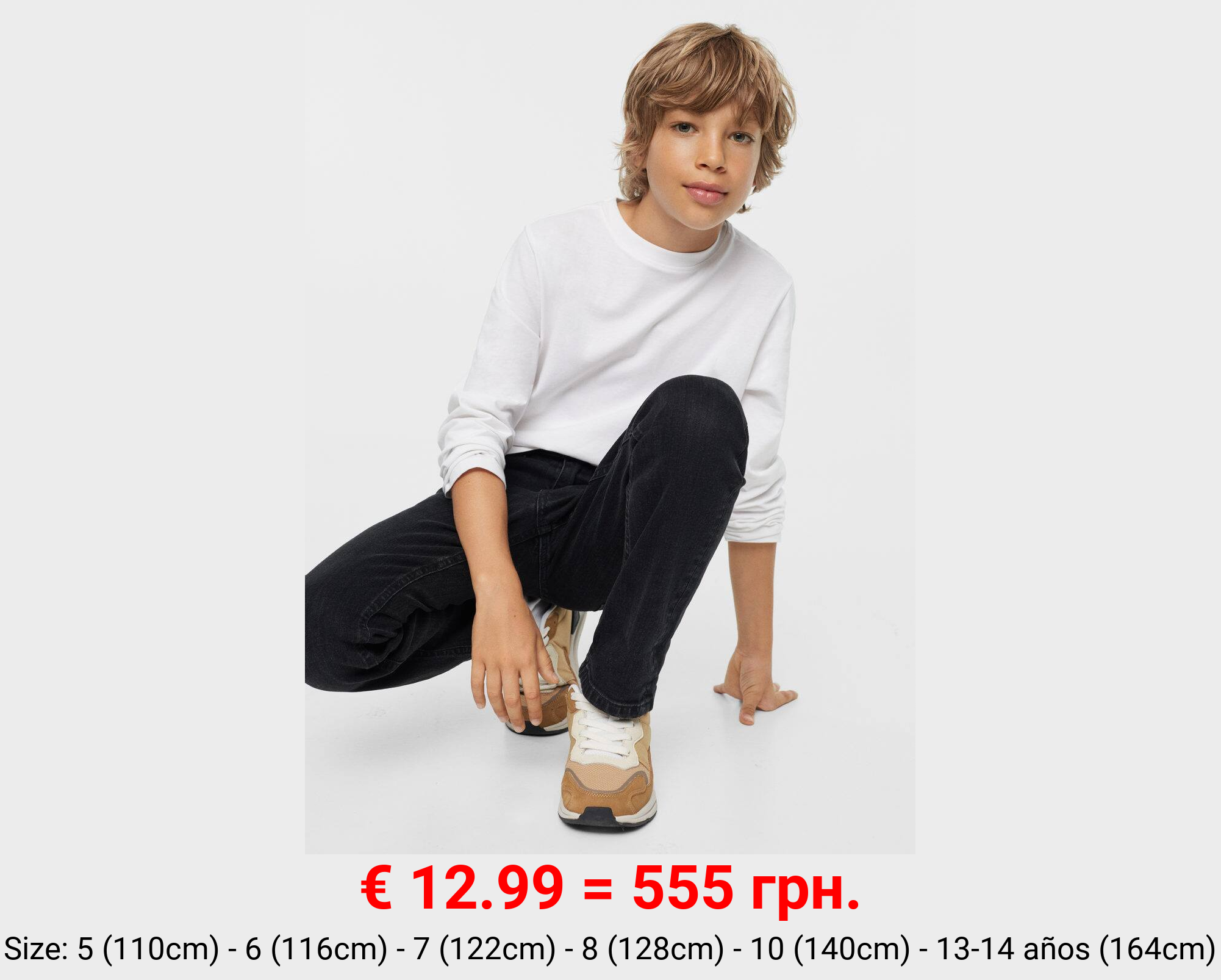 Jeans regular bajo vuelta