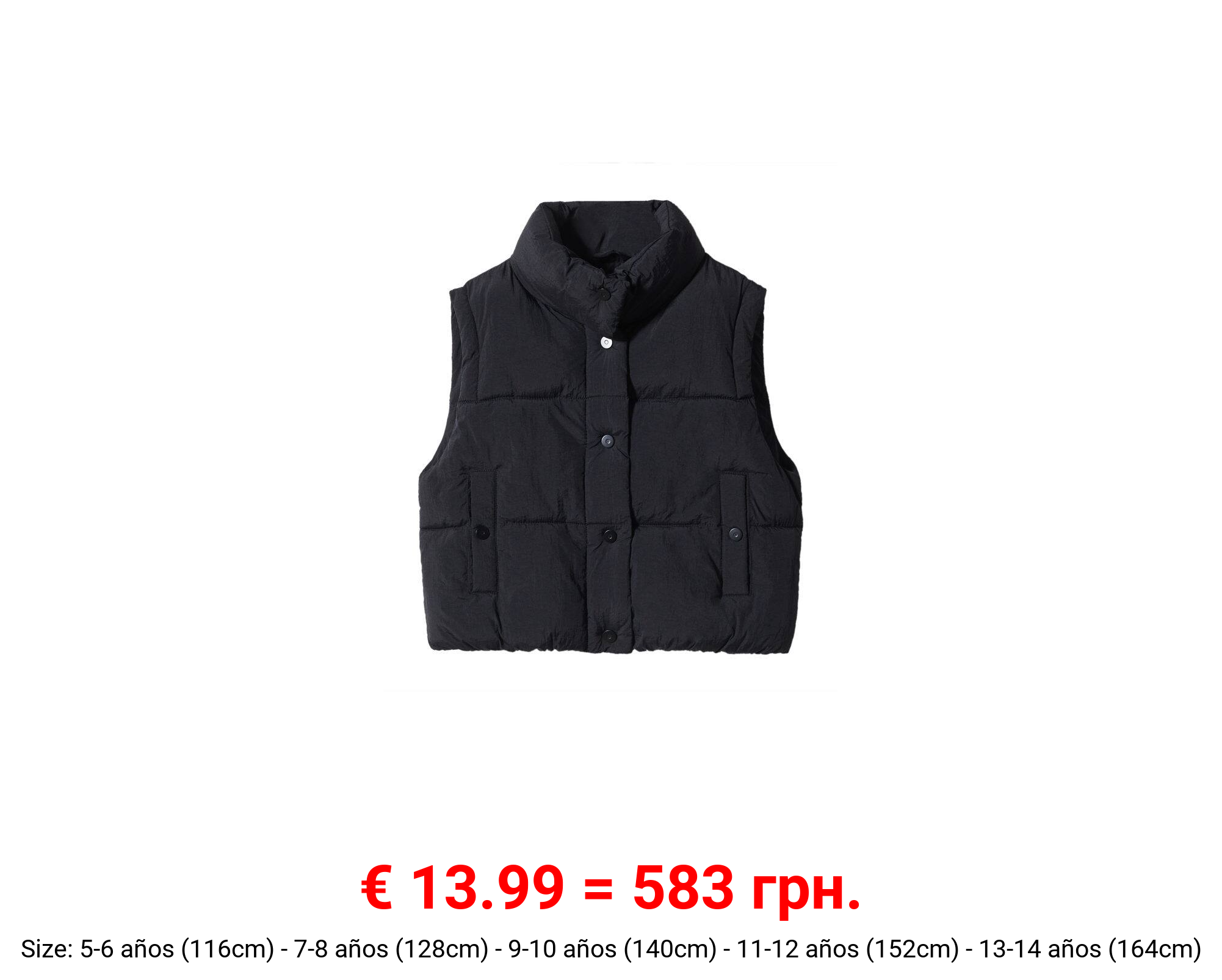 Chaleco acolchado botones