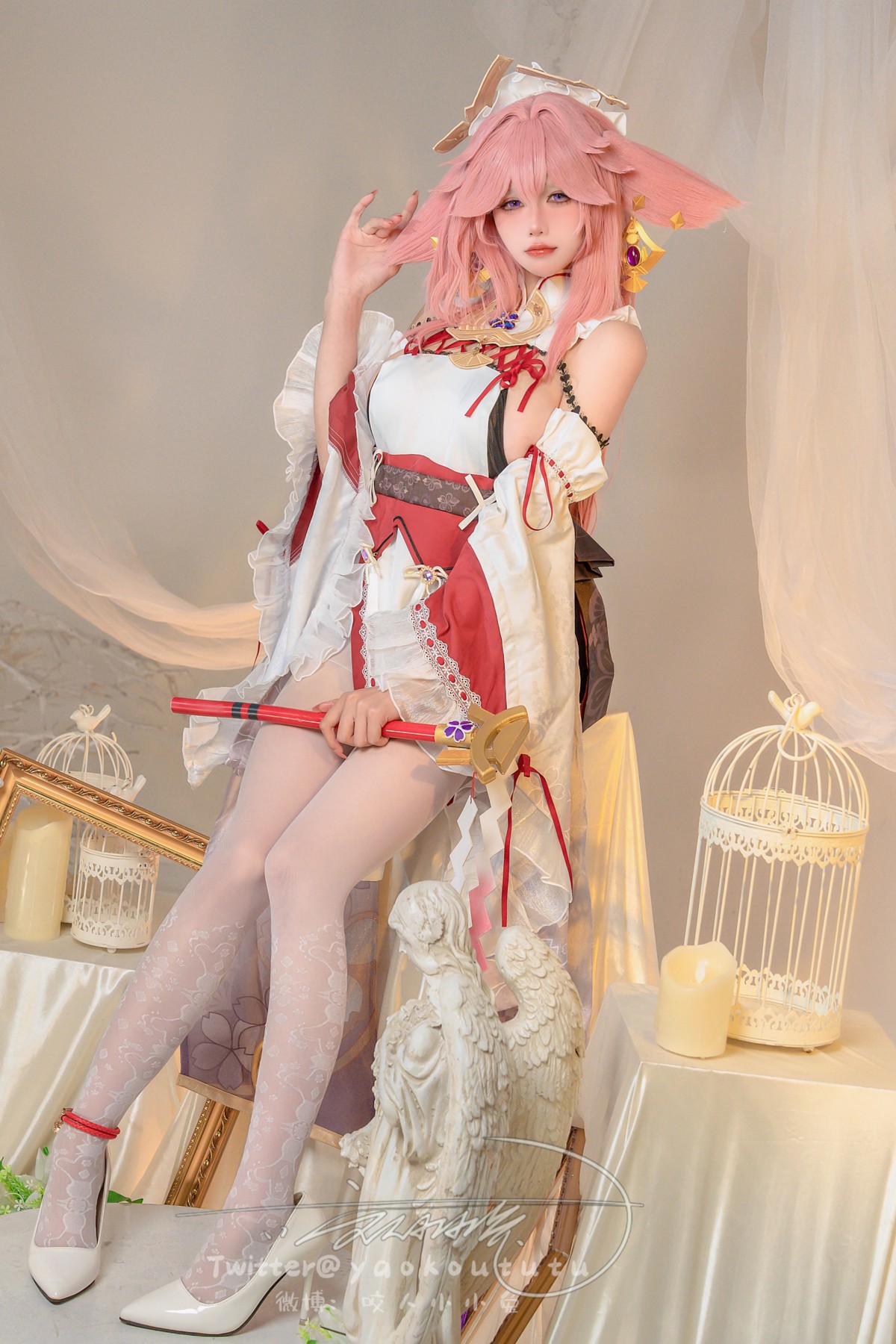Cosplay 黏黏团子兔 春江水暖 神子贺岁 Set.01 12