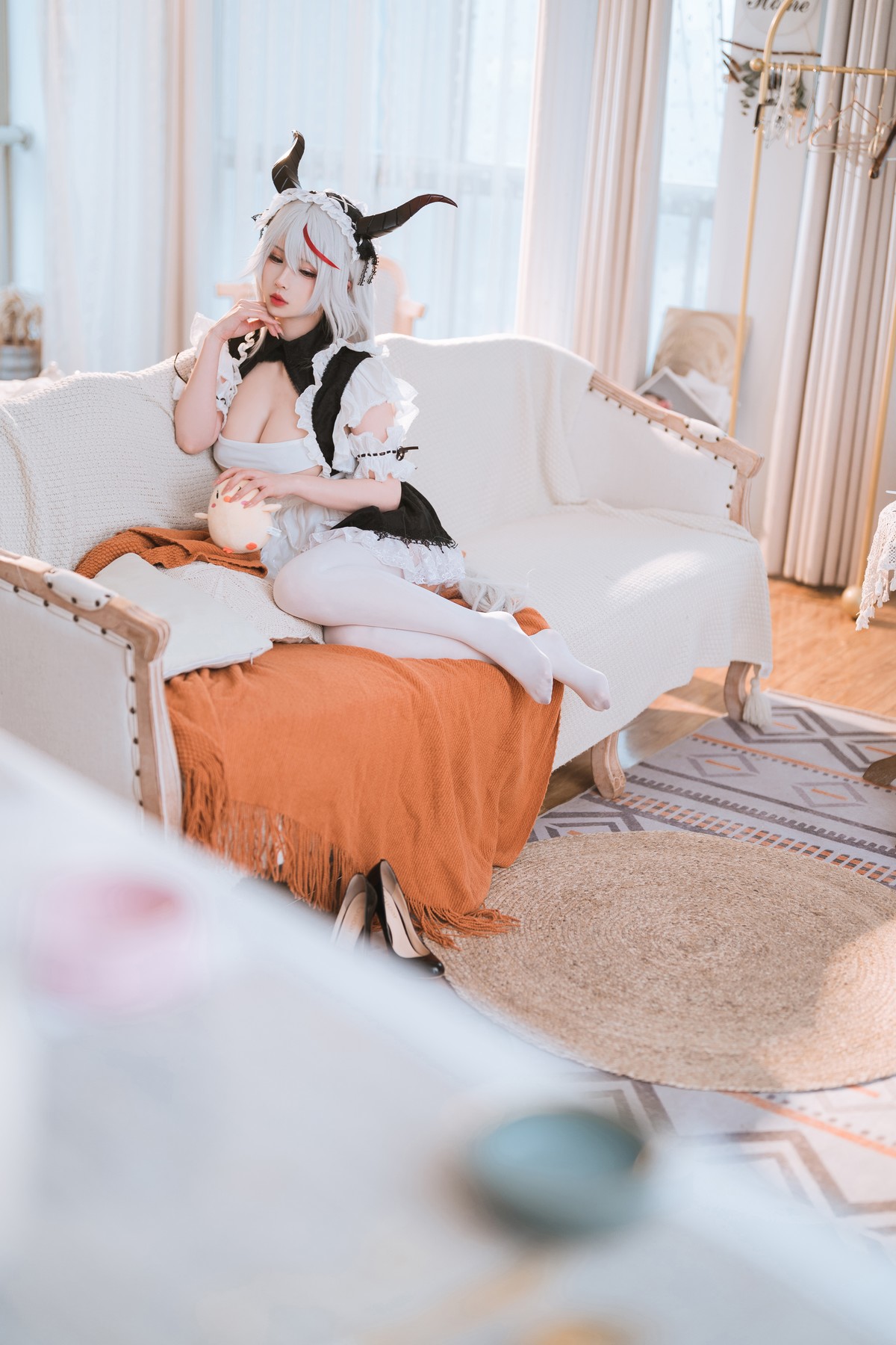 Cosplay rioko凉凉子 妄想航线 港区的龙女仆 6
