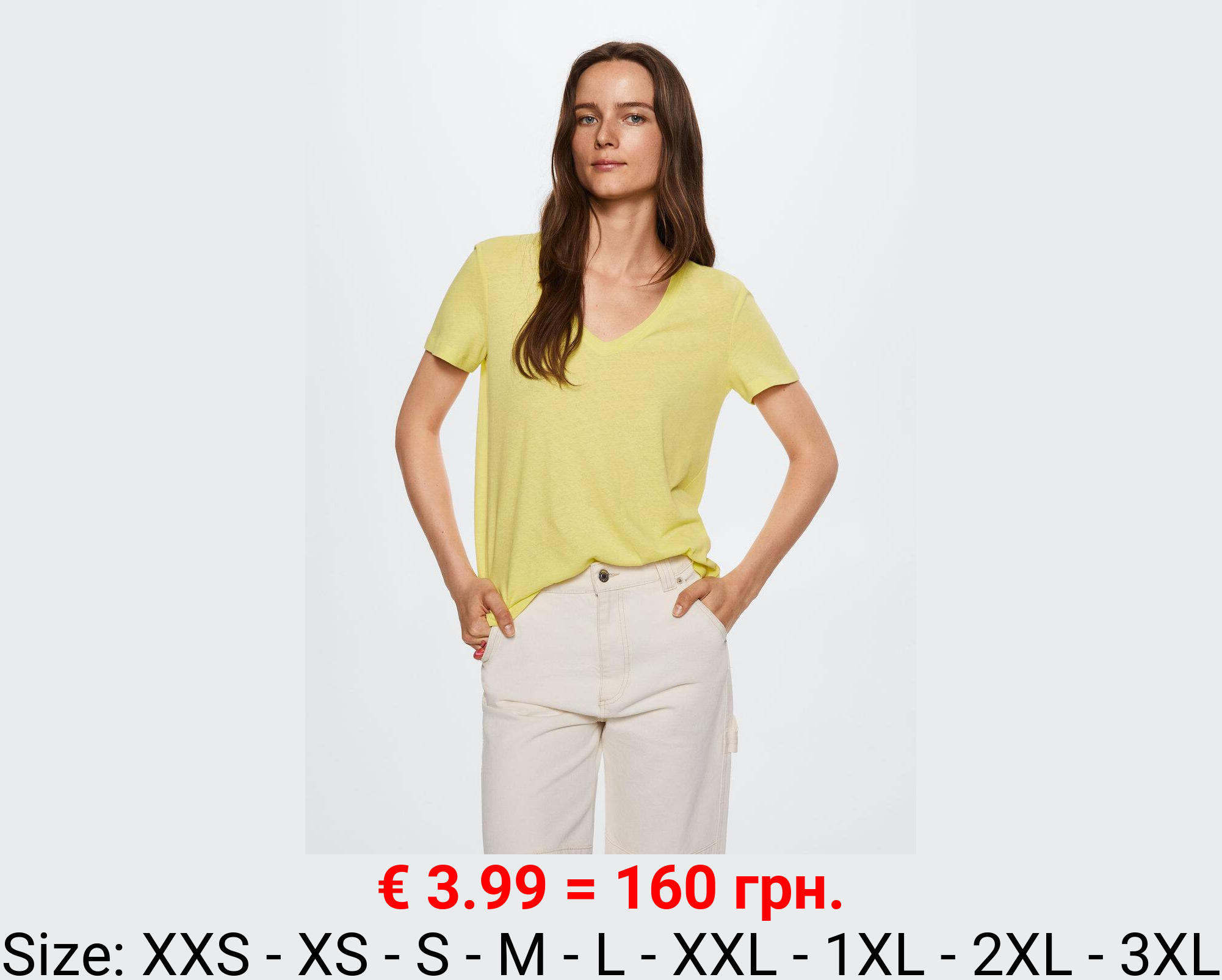 Camiseta algodón lino