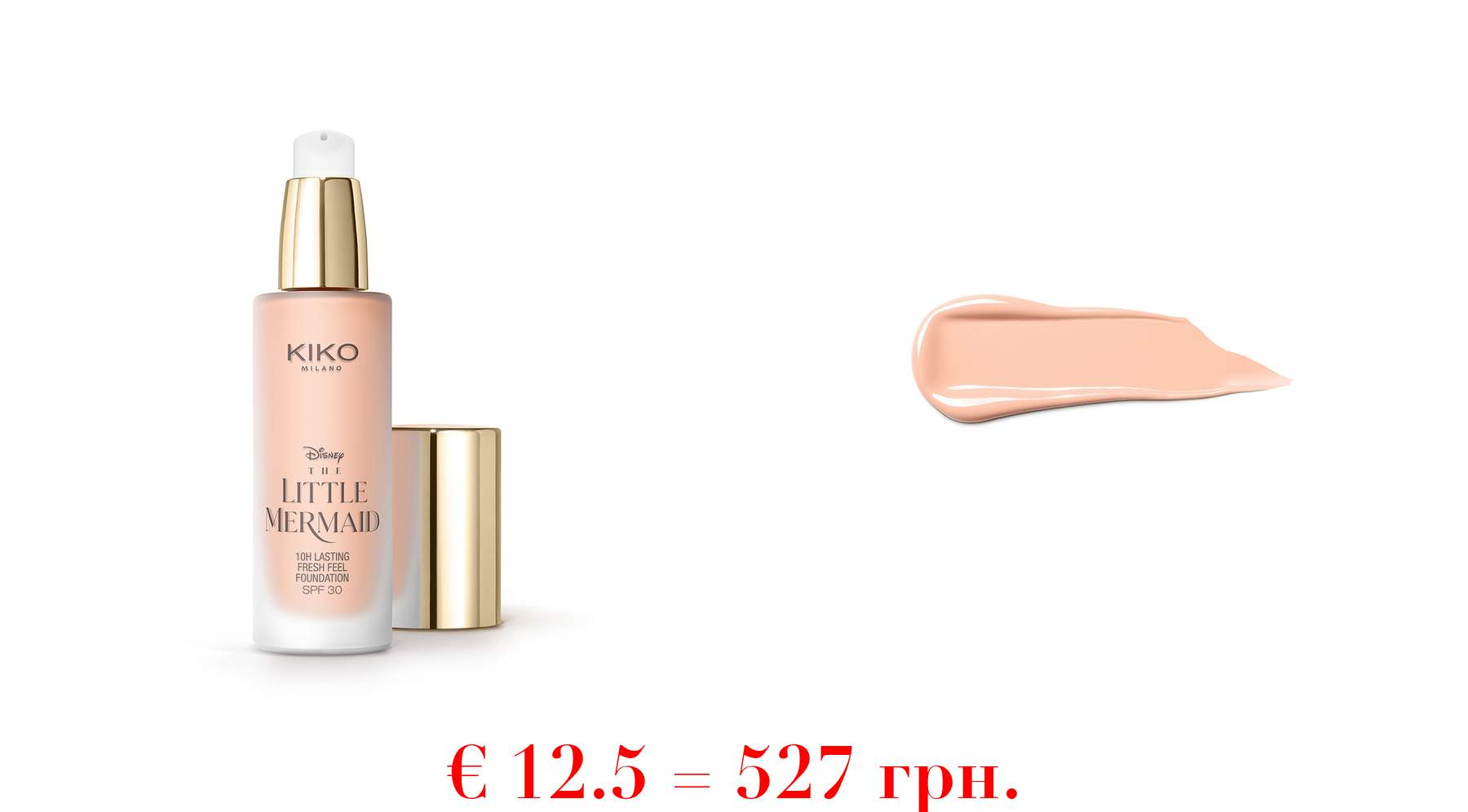 disney - the little mermaid 10h lasting fresh feel foundation spf 30