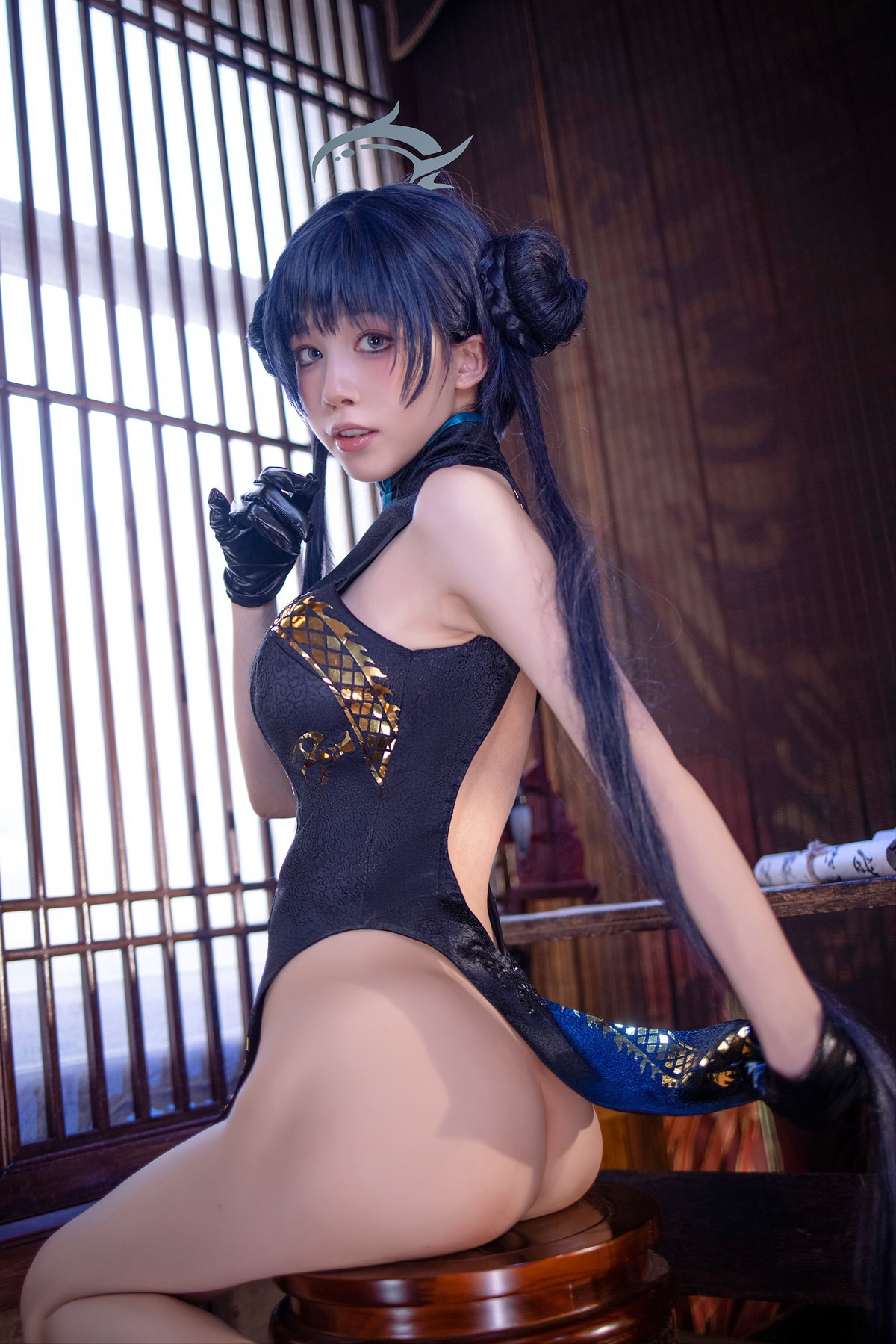 Cosplay 水淼Aqua 碧蓝档案 妃咲 Set.01 45