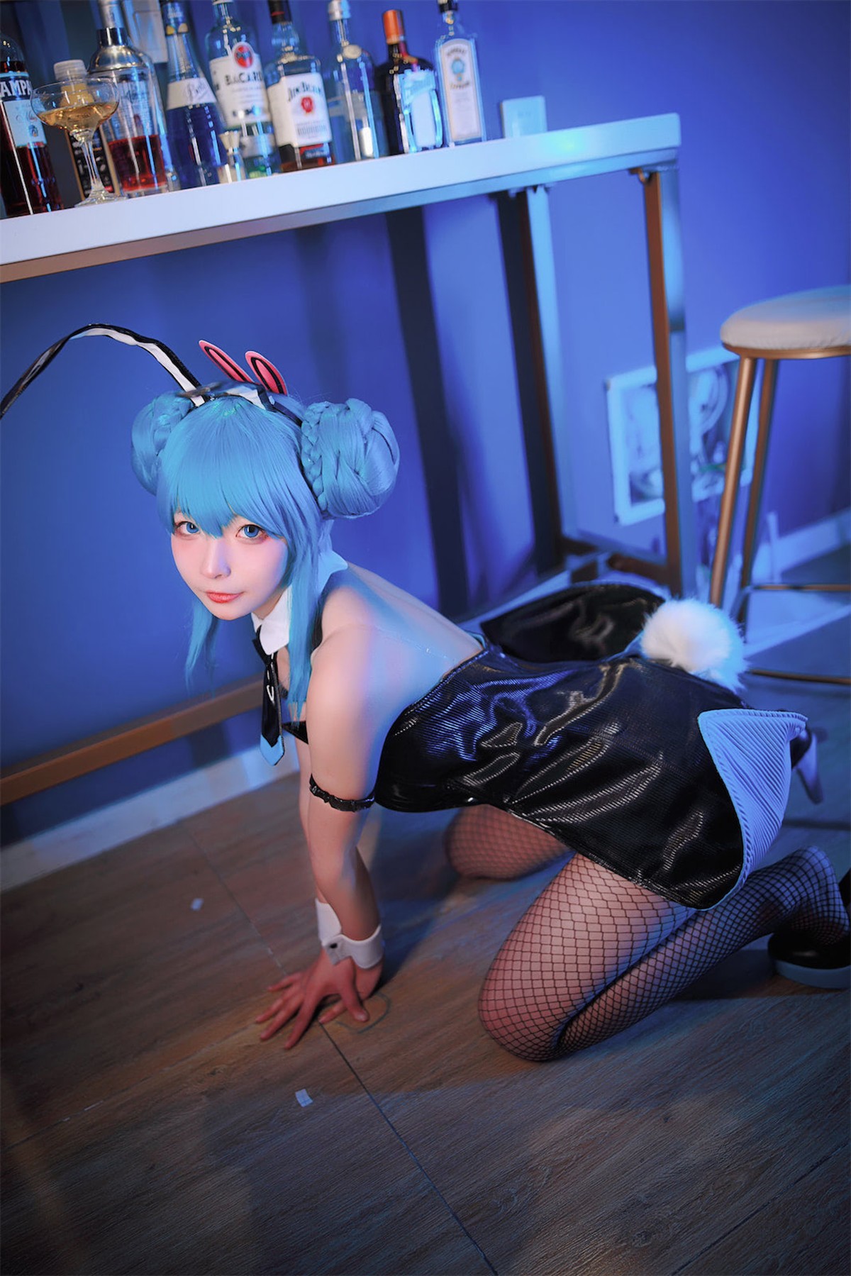 Cosplay Yuuhui玉汇 初音黑兔 32