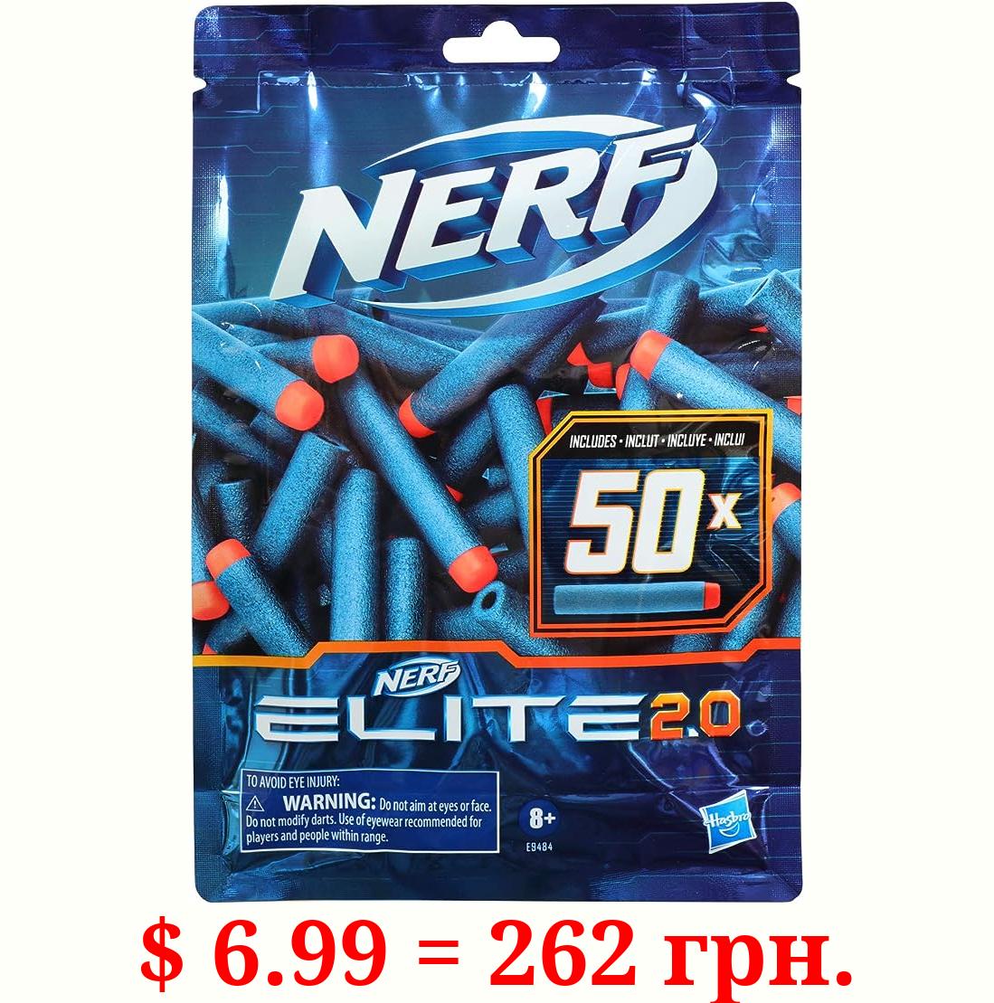 NERF Elite 2.0 50-Dart Refill Pack - 50 Official Elite 2.0 Foam Darts