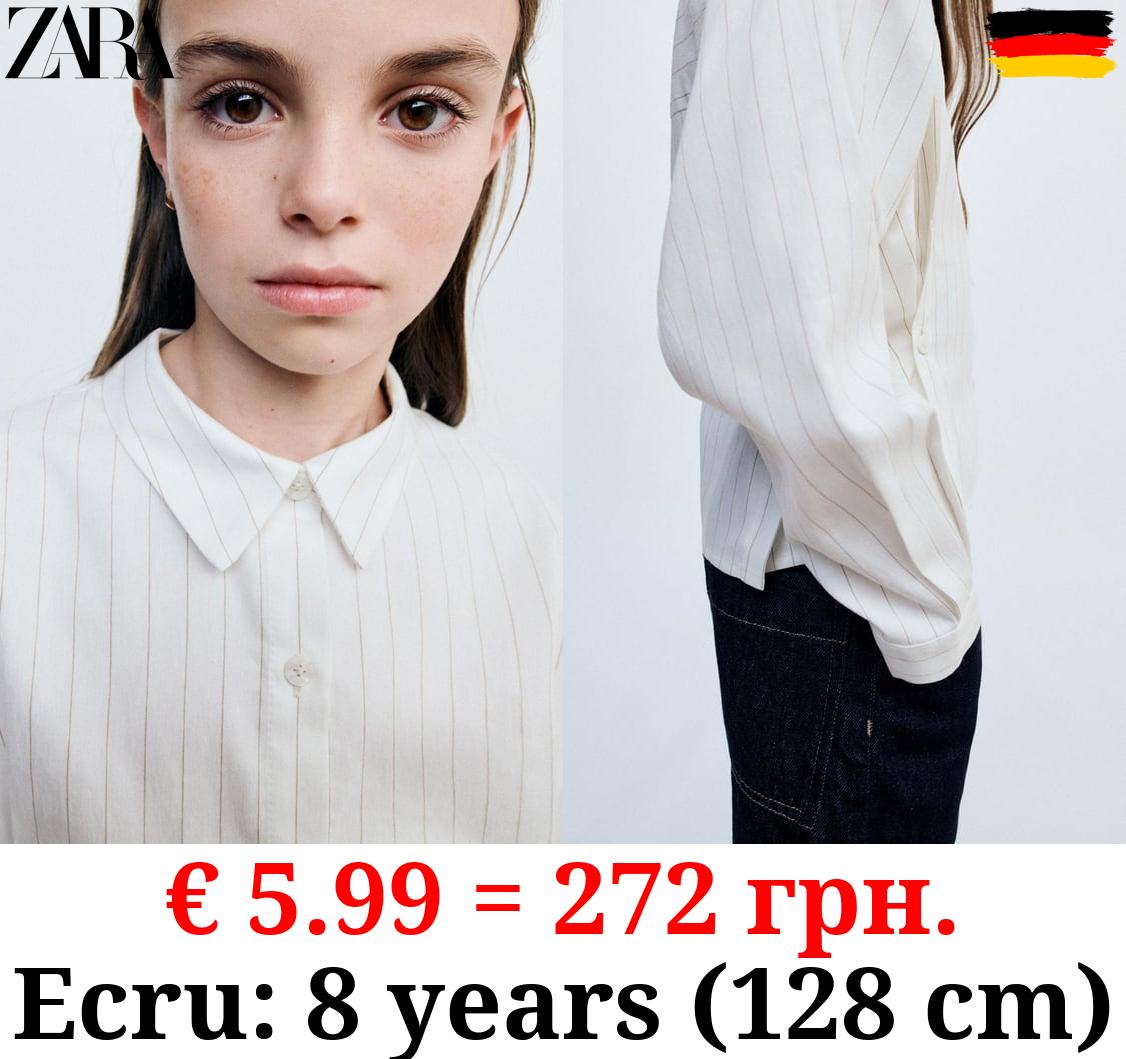 TRUE NEUTRALS STRIPED BUTTONED SHIRT