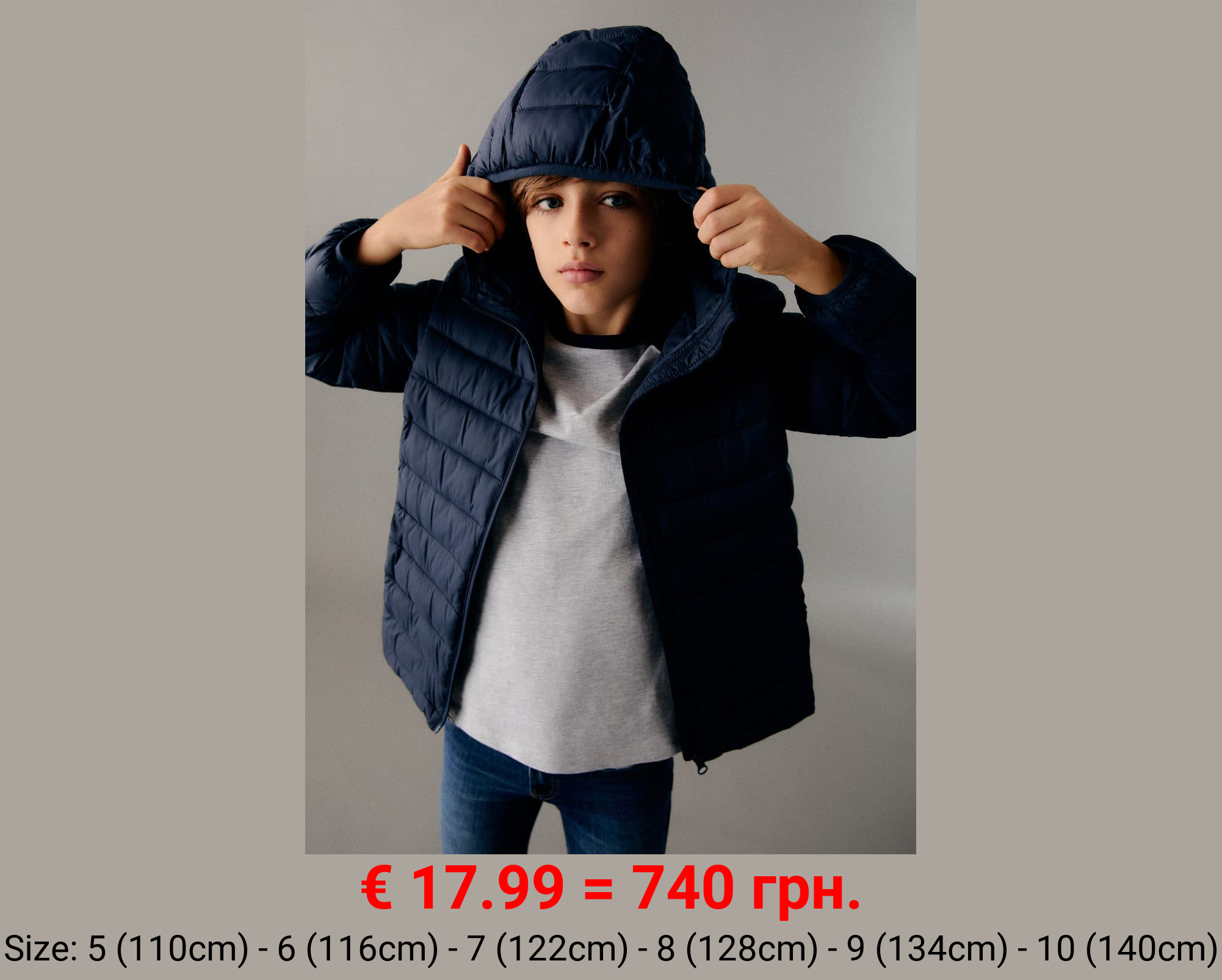 Anorak acolchado cremallera