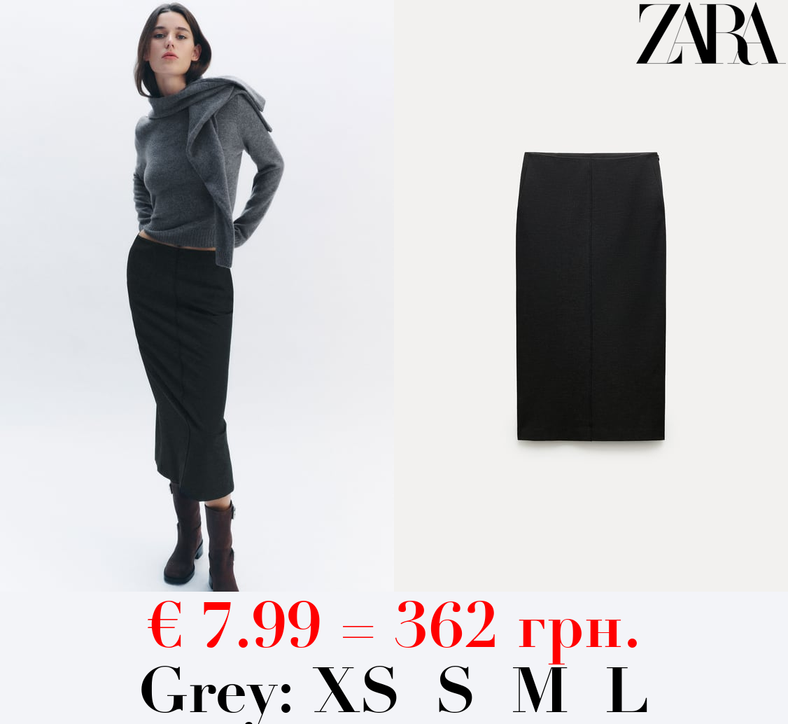 ZW COLLECTION PENCIL SKIRT WITH OPENING