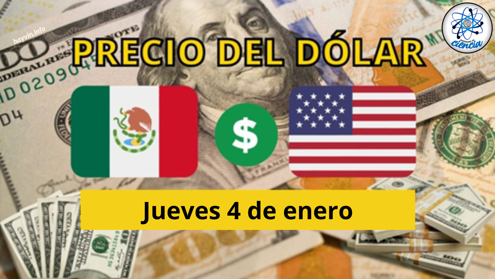 A dollár ára január 4., csütörtök Hogyan jelent meg az árfolyam Mexikóban?