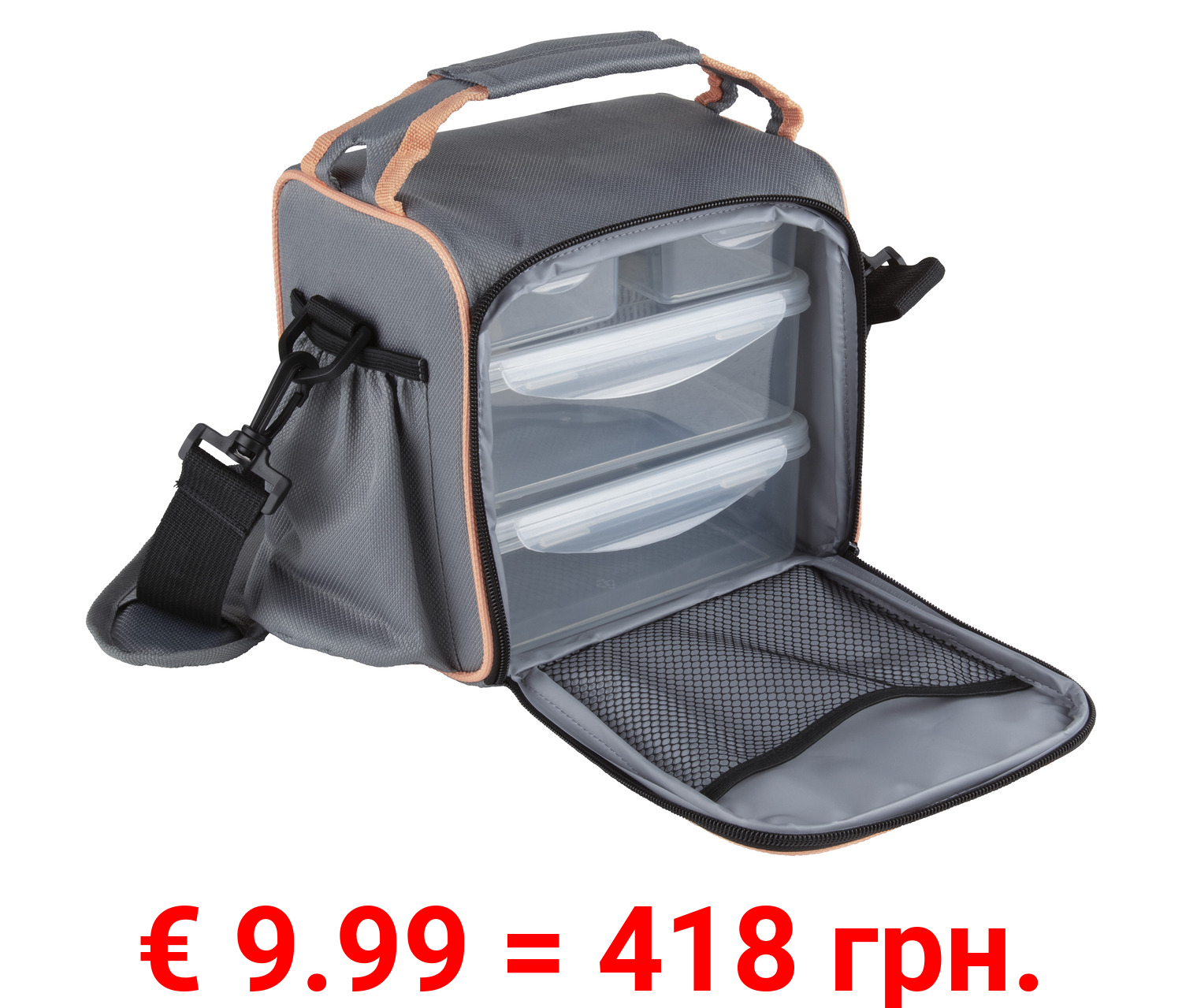 ERNESTO® Kühltasche mit Lunchboxen, 5-teilig