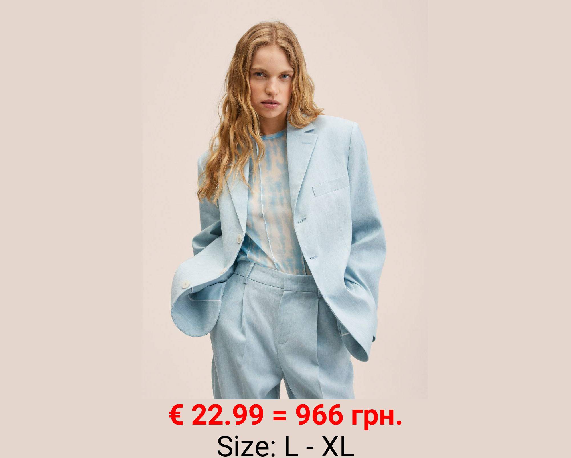 Americana lino oversize