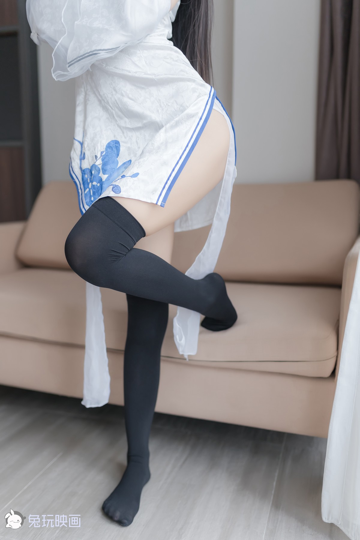 Cosplay 兔玩映画 白色旗袍 32