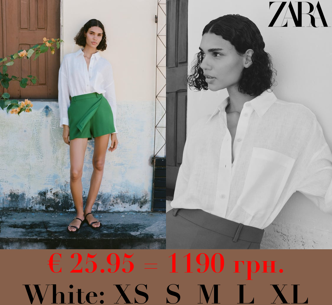 100% LINEN BASIC SHIRT