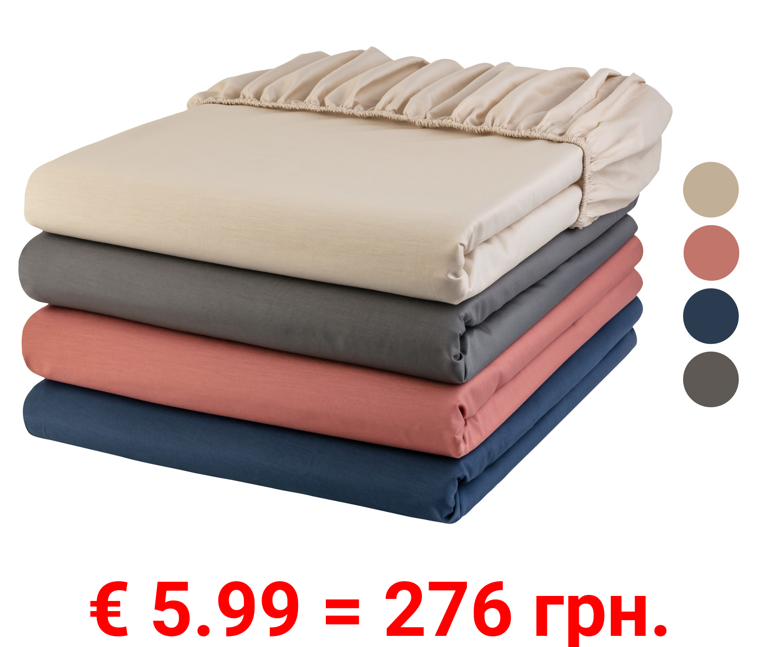 LIVARNO home Perkal-Spannbettlaken, 90-100 x 200 cm
