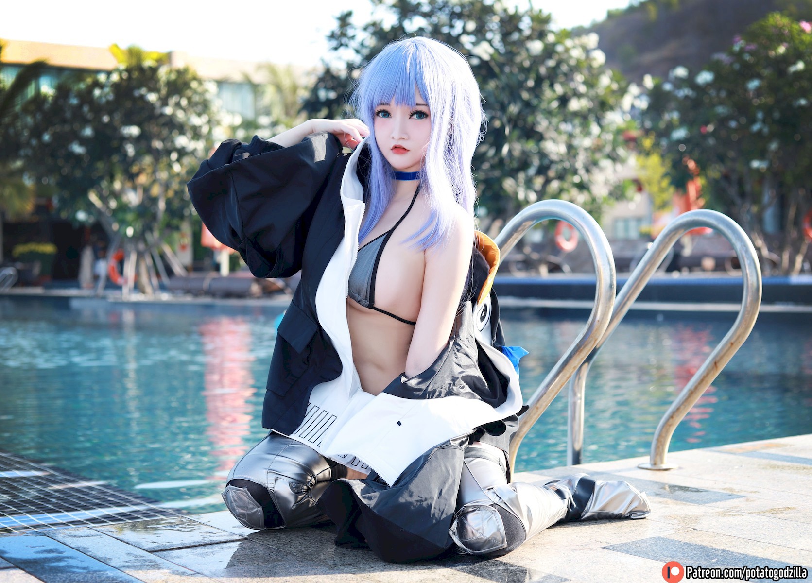 Potato Godzilla Cosplay 水着メルトリリス 18