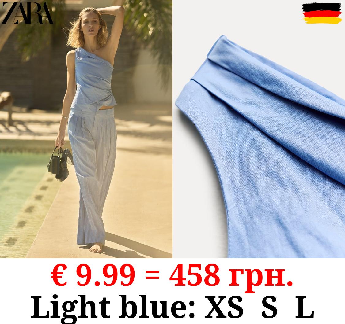 ZW COLLECTION CREASED DRAPED TOP