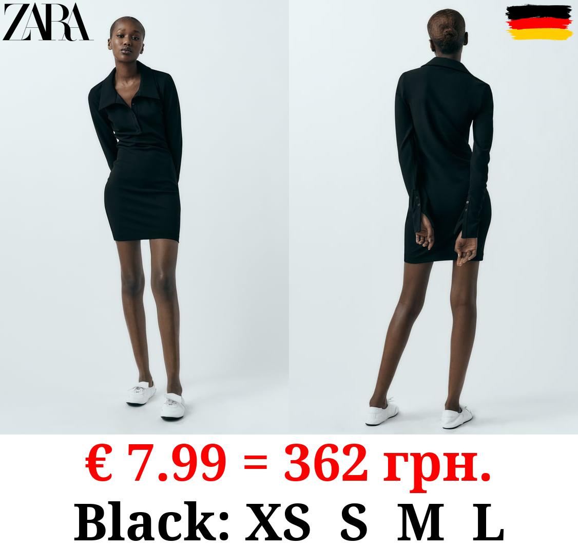 SHORT DRESS WITH SHIRT COLLAR