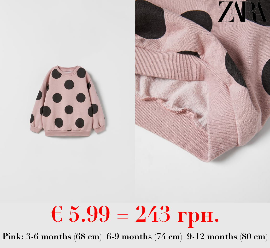 POLKA DOT SWEATSHIRT