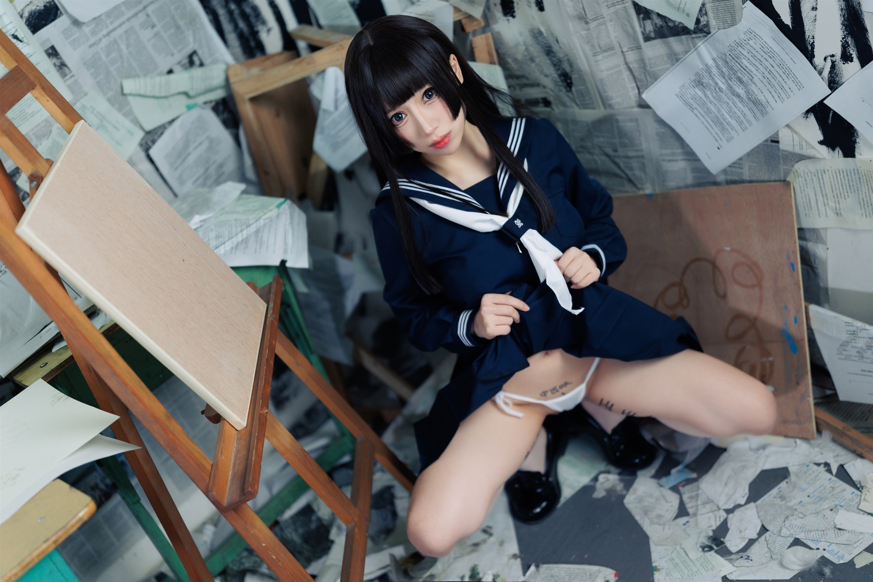 Cosplay 胡桃猫Kurumineko 反差学妹 Set.01 38