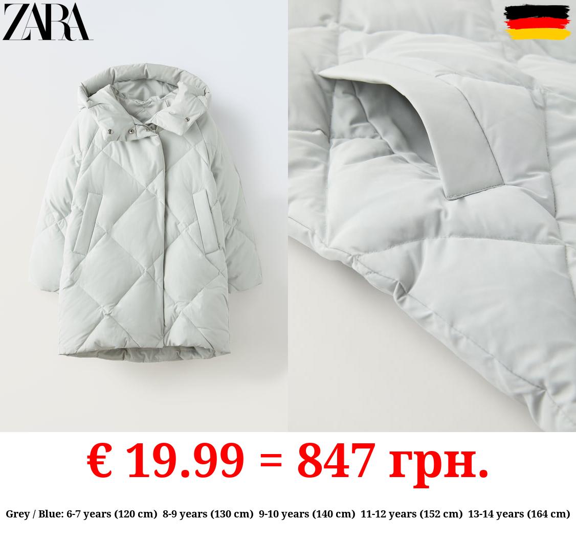 FEATHER AND DOWN PUFFER JACKET