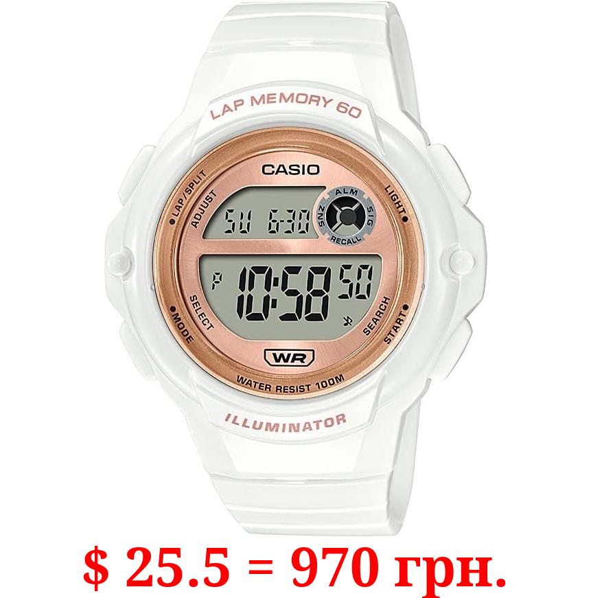 Casio Illuminator Lap Memory 60 5-Year Battery Women's Digital Sports Watch Model: LWS-1200H-7A2V