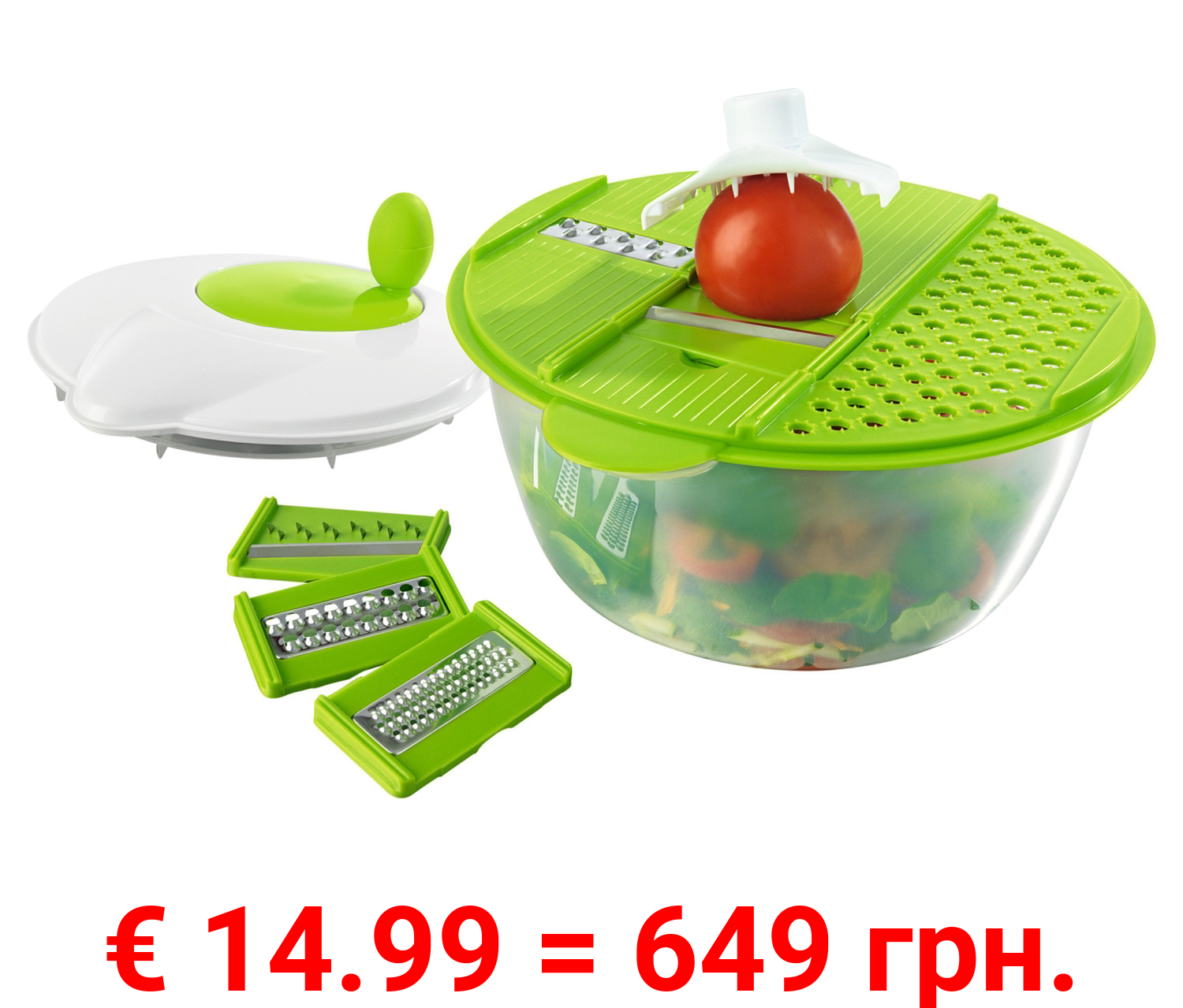 GOURMETmaxx 3-in-1-Salat-Set, 9-teilig