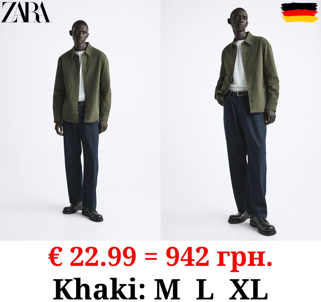 FADED-EFFECT OVERSHIRT