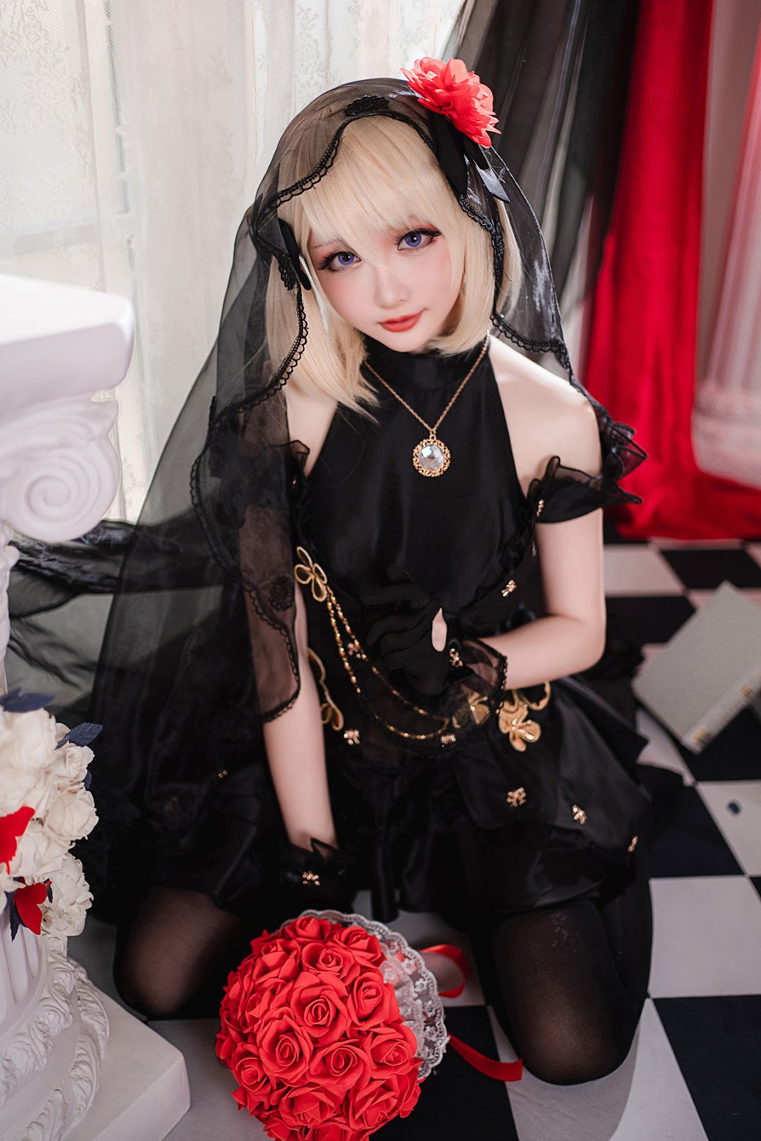 Cosplay 星之迟迟Hoshilily Z23婚纱 14