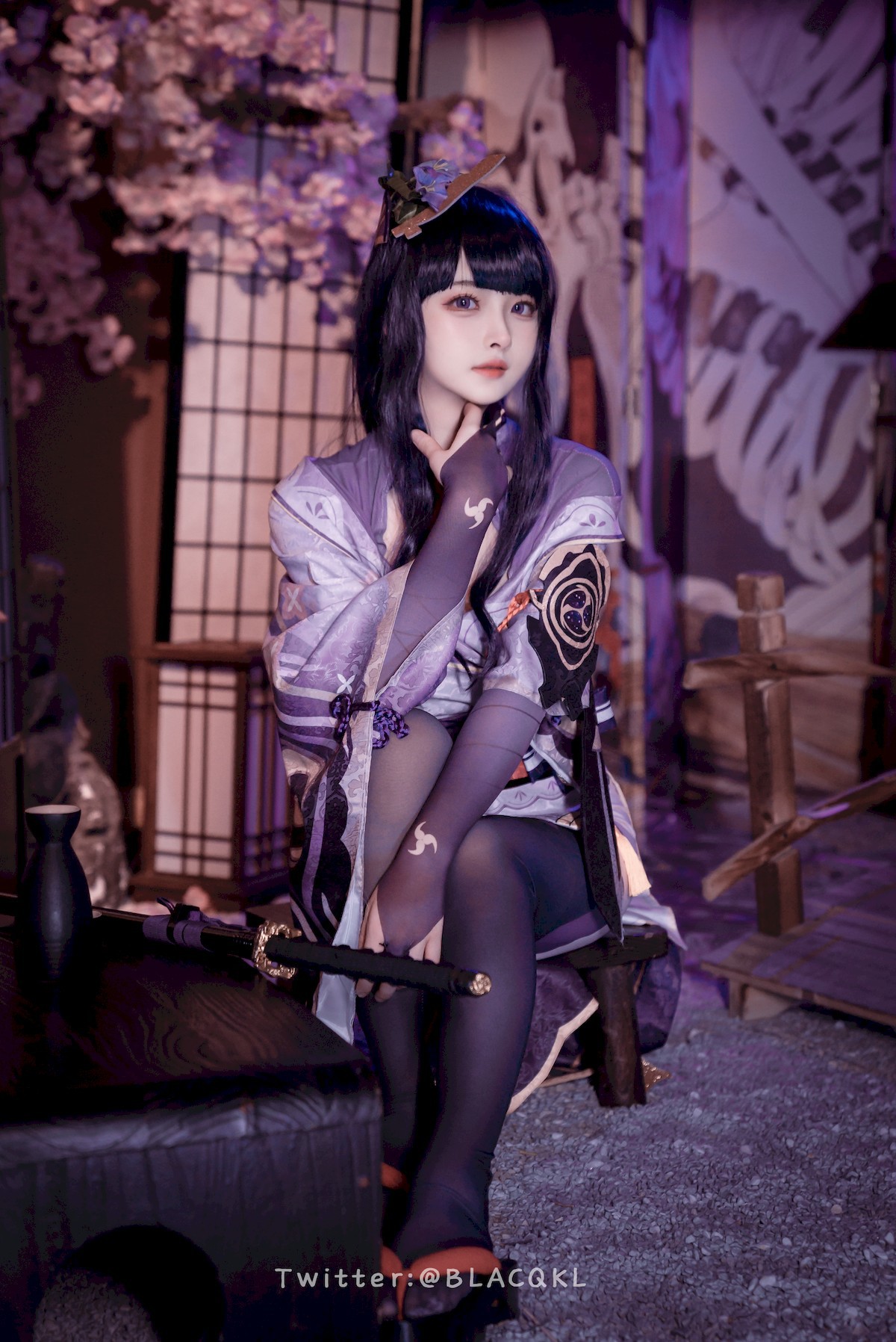 Cosplay 白莉愛吃巧克力 雷電將軍 16