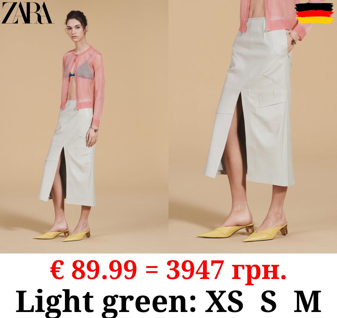 LEATHER MIDI SKIRT - LIMITED EDITION