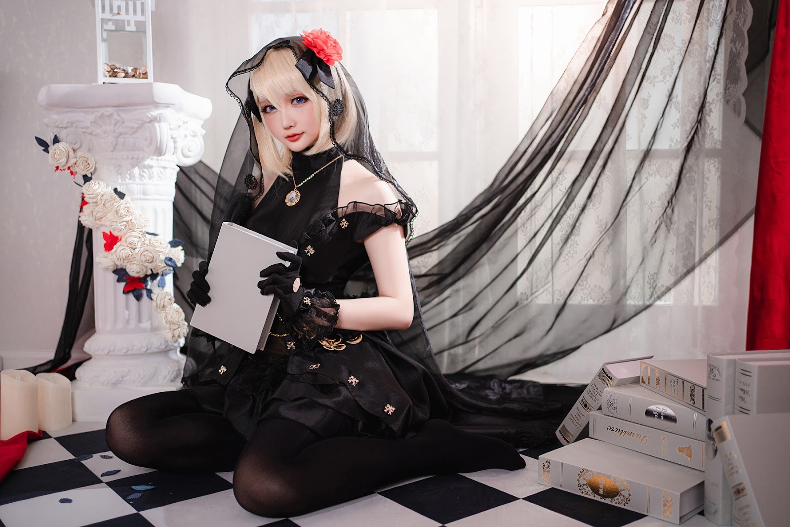 Cosplay 星之迟迟Hoshilily Z23婚纱 18