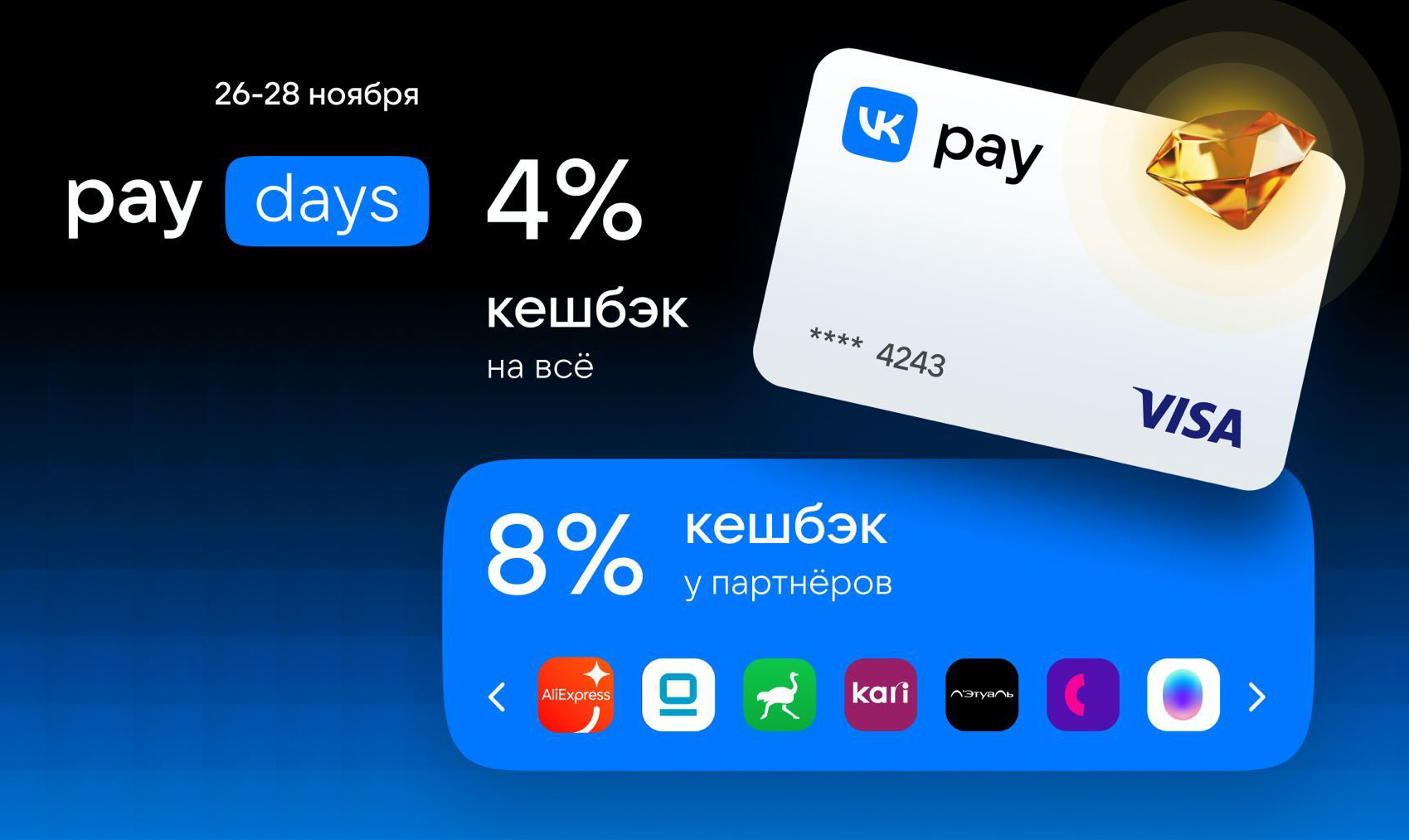 Pay прошедшее. Пластиковая карта от vkpay.