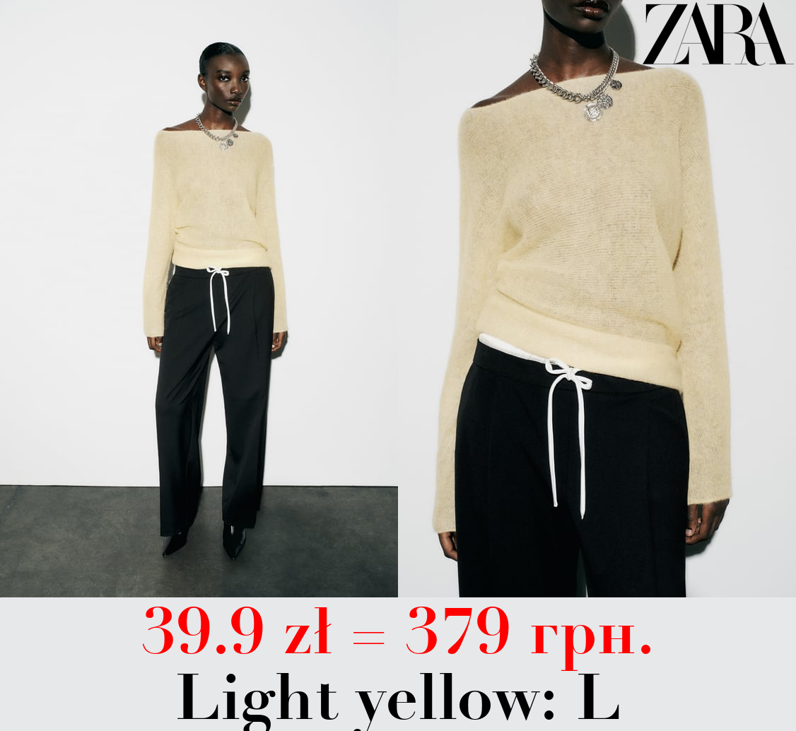 FELT TEXTURE KNIT SWEATER