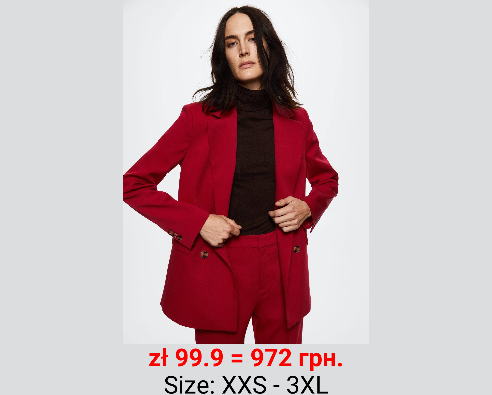 Americana doble botonadura