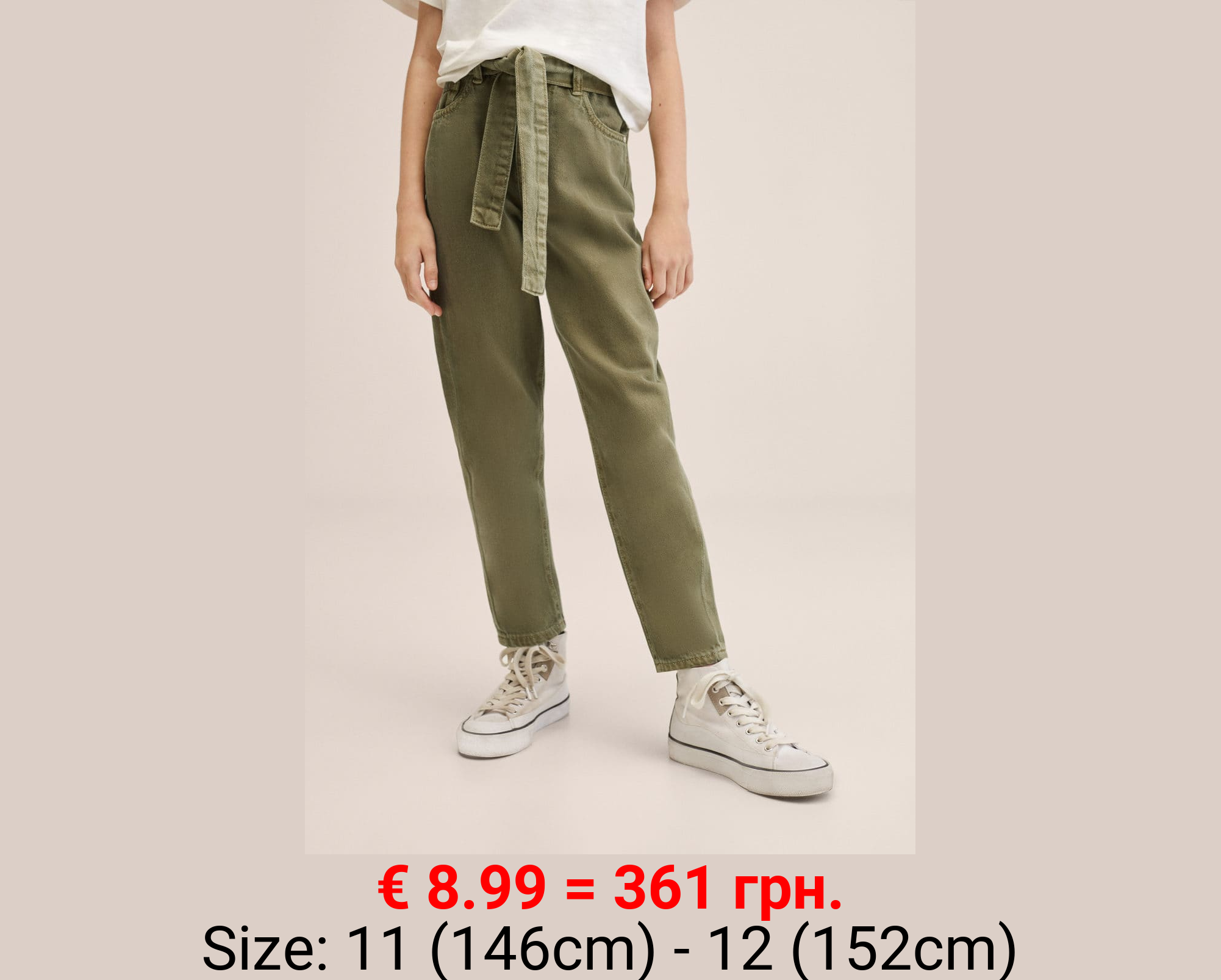 Jeans rectos cinturón