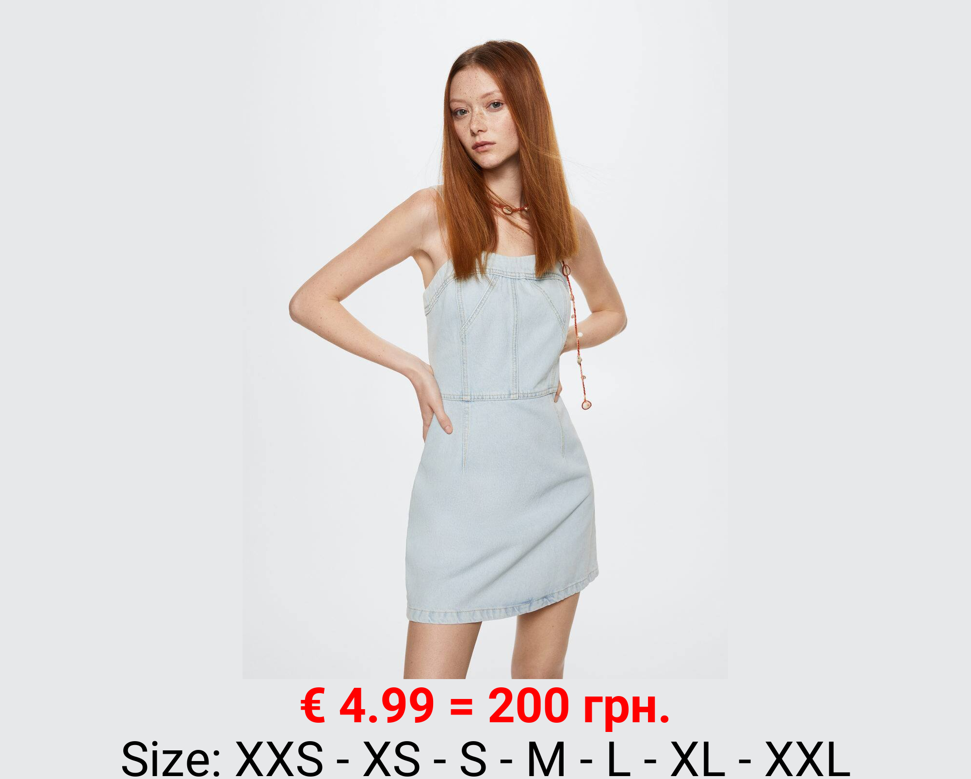 Vestido vaquero cremallera