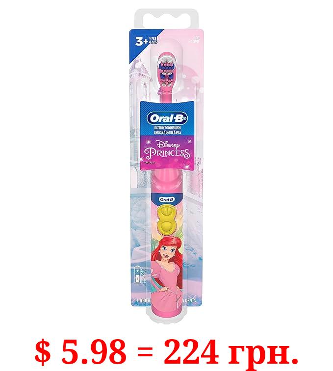 Oral-B Kid's Battery Toothbrush Featuring Disney's Little Mermaid, Soft Bristles, for Kids 3+