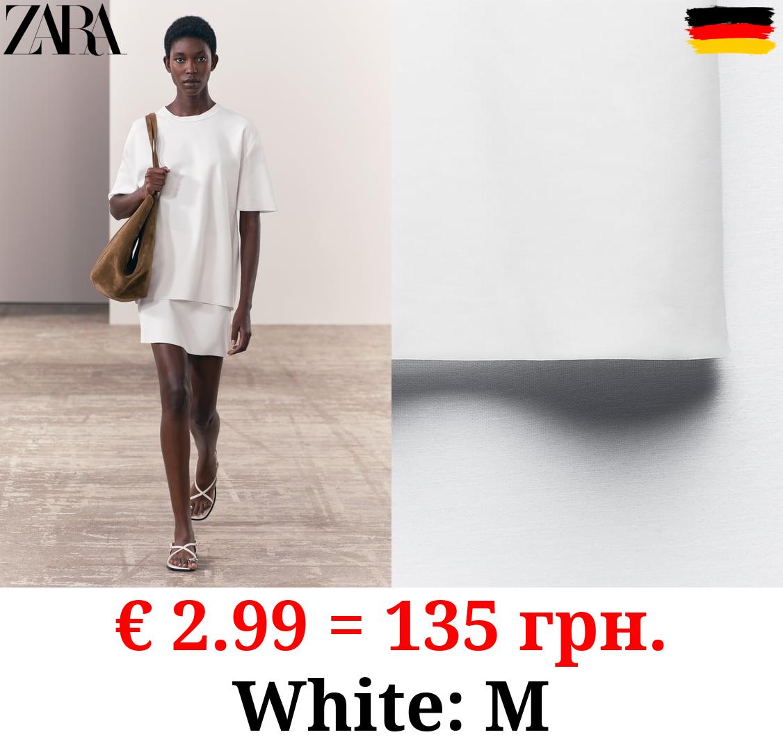 SCUBA-EFFECT ZIP T-SHIRT