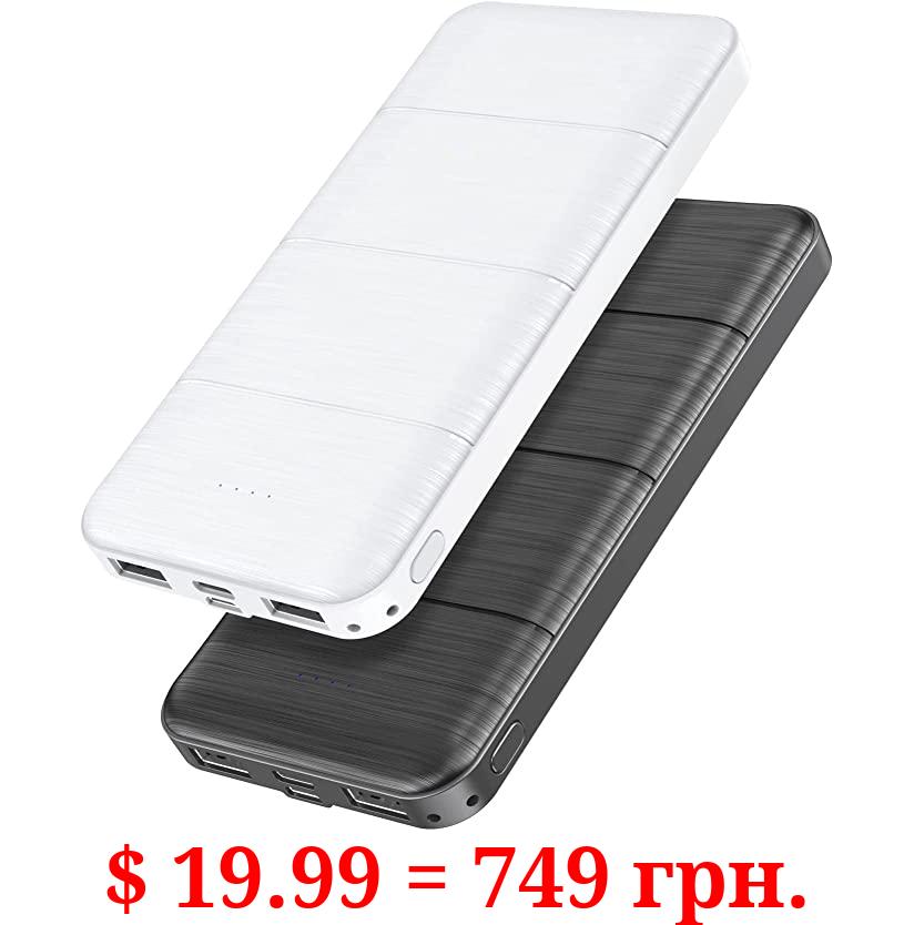 LOVELEDI Portable-Charger-Power-Bank - 2 Pack 15000mAh Dual USB Power Bank Output 5V3.1A Fast Charging Portable Charger Compatible with Smartphones and All USB Devices