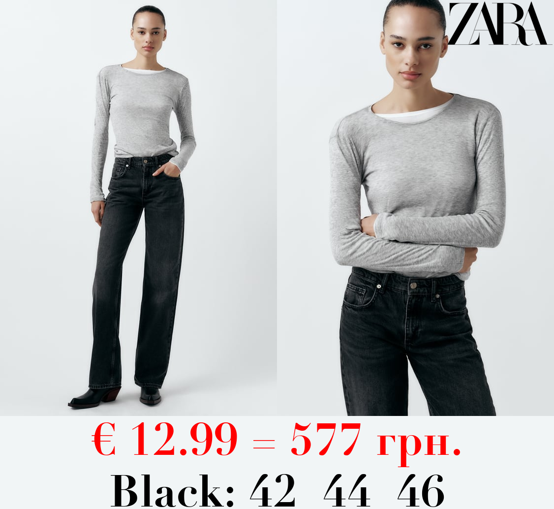 TRF WIDE-LEG MID-RISE FULL LENGTH JEANS